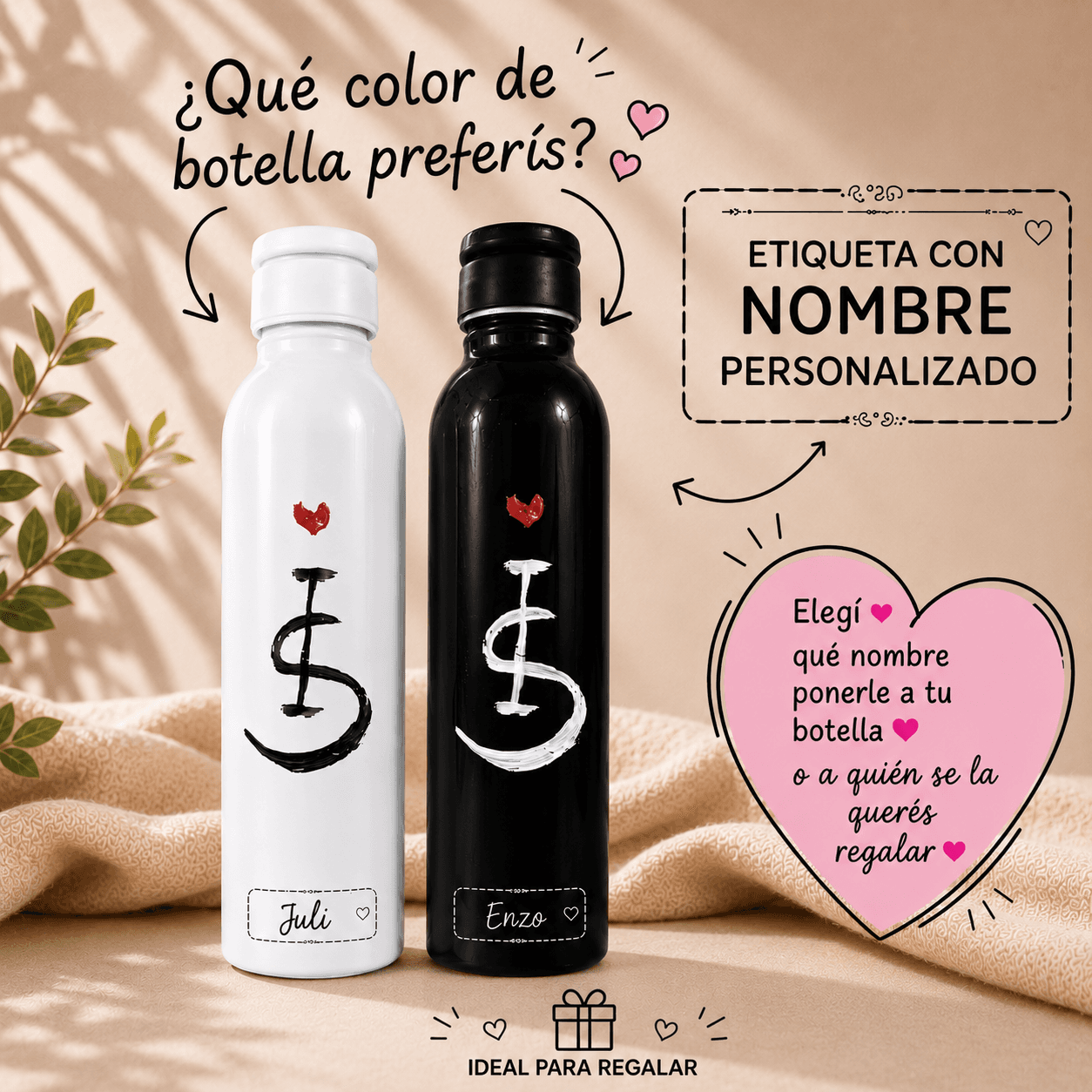Botellas con tu Nombre Personalizado