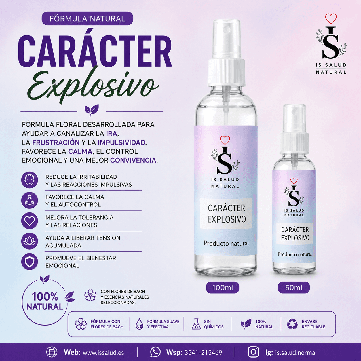 8- Carácter Explosivo · Spray