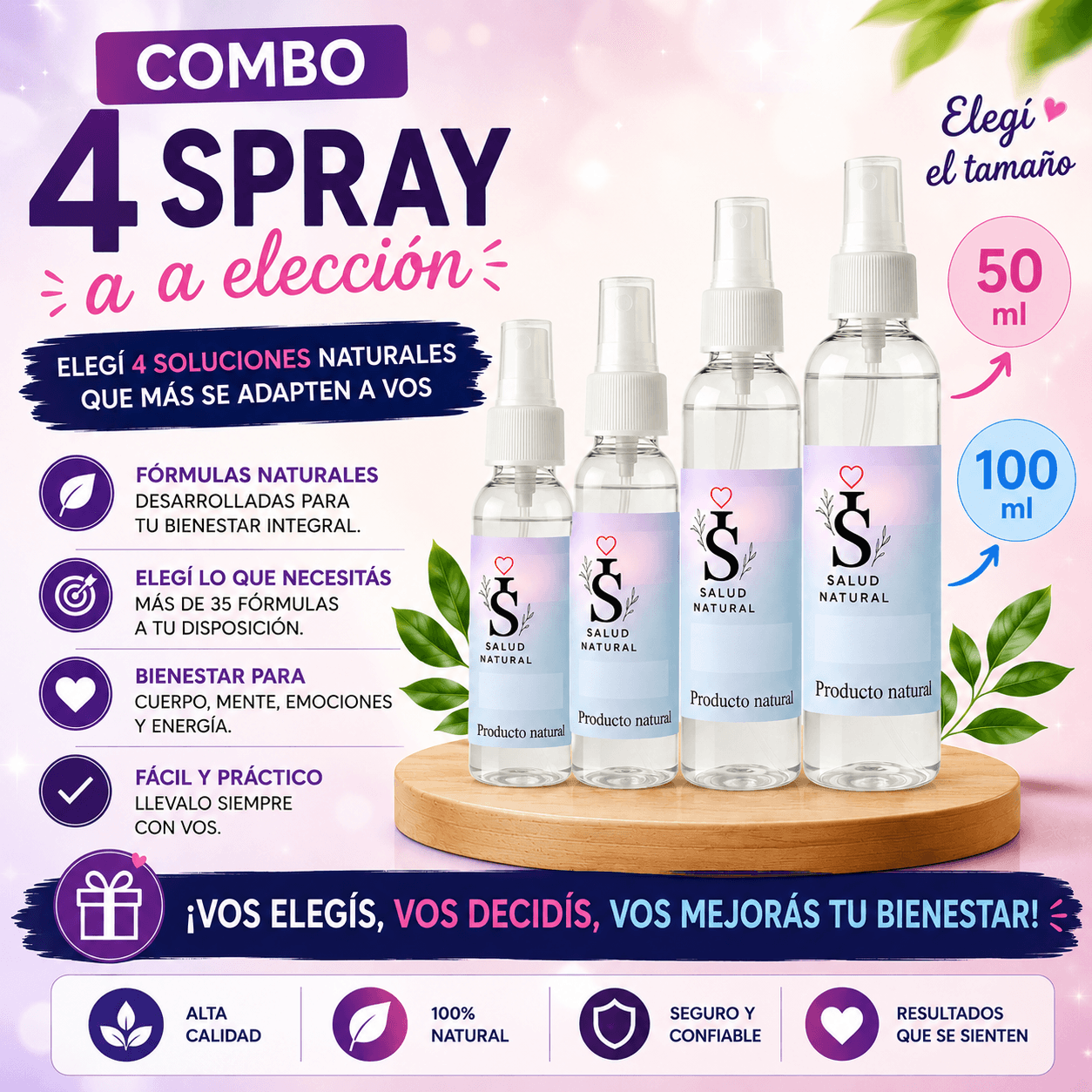 Combo x4 Spray a Elección 8%OFF